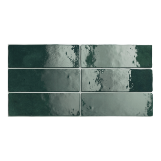 Artisan Moss Green Gloss Subway Tiles