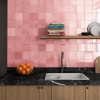 Artisan Rose Gloss Square Tiles Lifestyle