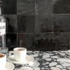 Zellige Black tiles