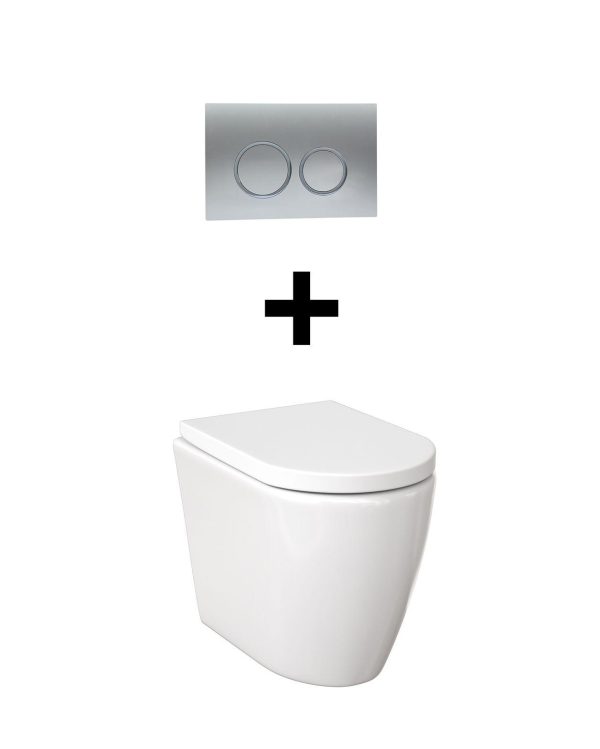 TURNER HASTINGS NARVA RIMLESS FLOOR MOUNTED PAN PACKAGE