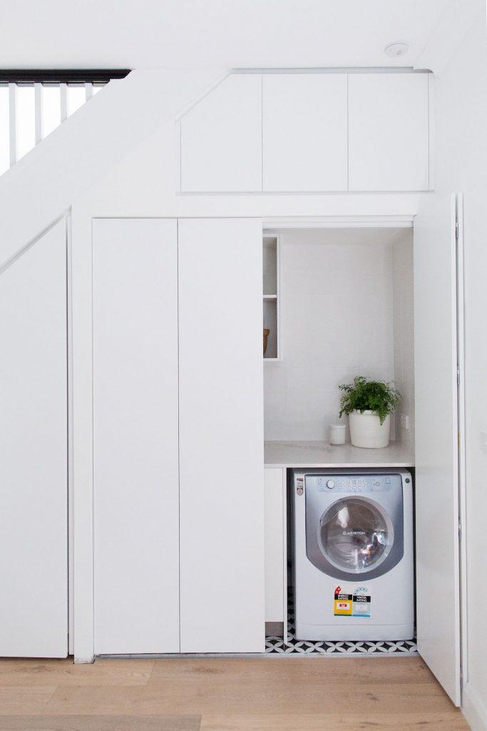 Bifold doors in Euro laundry