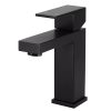 Meir Square Basin Mixer Tap - Matte Black