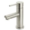 Brushed Nickel Round Basin Mixer Tap Meir