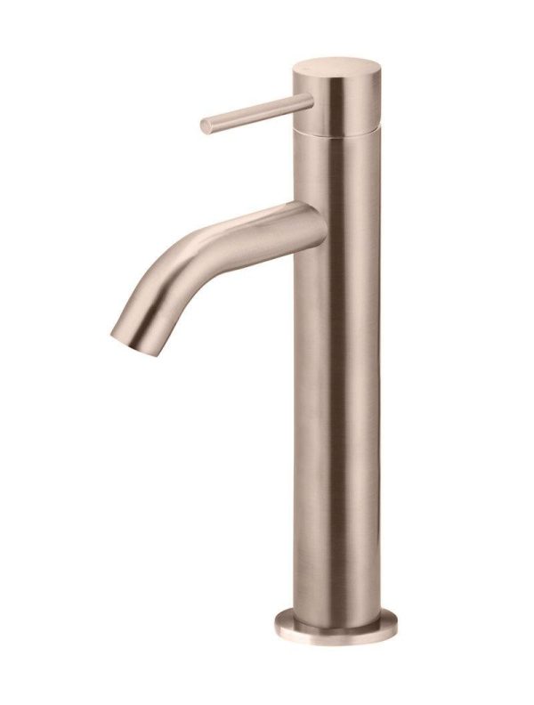 Meir Piccola Tall Basin Mixer Tap - Champagne