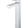 Meir Square Tall Basin Mixer Tap - Polished Chrome