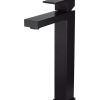 Meir Square Tall Basin Mixer Tap - Matte Black