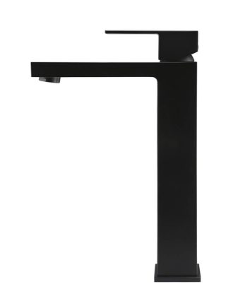 Meir Square Tall Basin Mixer Tap - Matte Black
