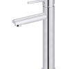 Meir Round Tall Basin Mixer - Polished Chrome