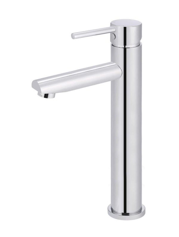 Meir Round Tall Basin Mixer - Polished Chrome