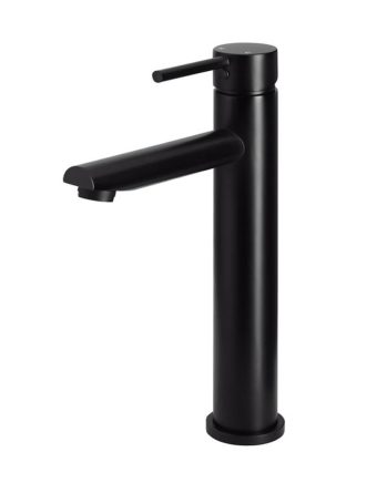Meir Round Tall Basin Mixer - Matte Black
