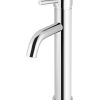Meir Round Tall Curved Basin Mixer - Polished Chrome
