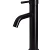 Meir Round Tall Curved Basin Mixer – Matte Black