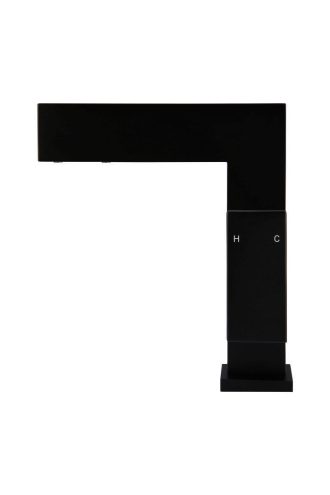 Meir Square Swivel Basin Mixer Tap - Matte Black