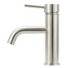 Meir Round Basin Mixer Curved - PVD Brushed Nickel