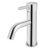 Meir Round Basin Mixer Curved - Polished Chrome