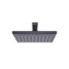 Meir Square Wall Shower 200mm rose, 300mm arm - Matte Black
