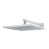 Meir Square Wall Shower 300mm rose, 400mm arm - Polished Chrome