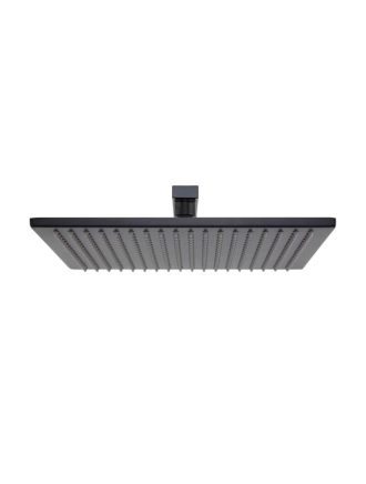 Meir Square Wall Shower 300mm rose, 400mm arm - Matte Black