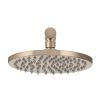 Meir Round Wall Shower 200mm rose, 300mm arm - Champagne