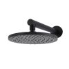 Meir Round Wall Shower 200mm rose, 300mm arm - Matte Black