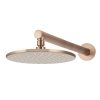 Meir Round Wall Shower 250mm rose, 400mm arm - Champagne