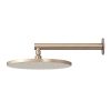 Meir Round Wall Shower 250mm rose, 400mm arm - Champagne