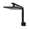 Meir Square Wall Shower High-Rise 200mm rose - Matte Black