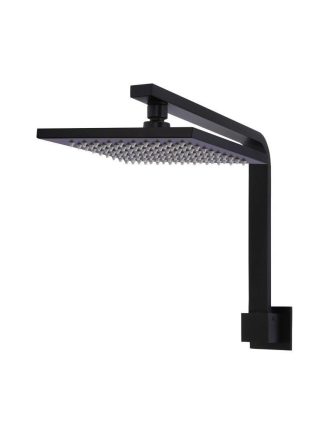 Meir Square Wall Shower High-Rise 200mm rose - Matte Black