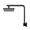 Meir Square Wall Shower High-Rise 200mm rose - Matte Black