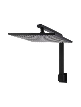 Meir Square Wall Shower High-Rise 300mm rose - Matte Black