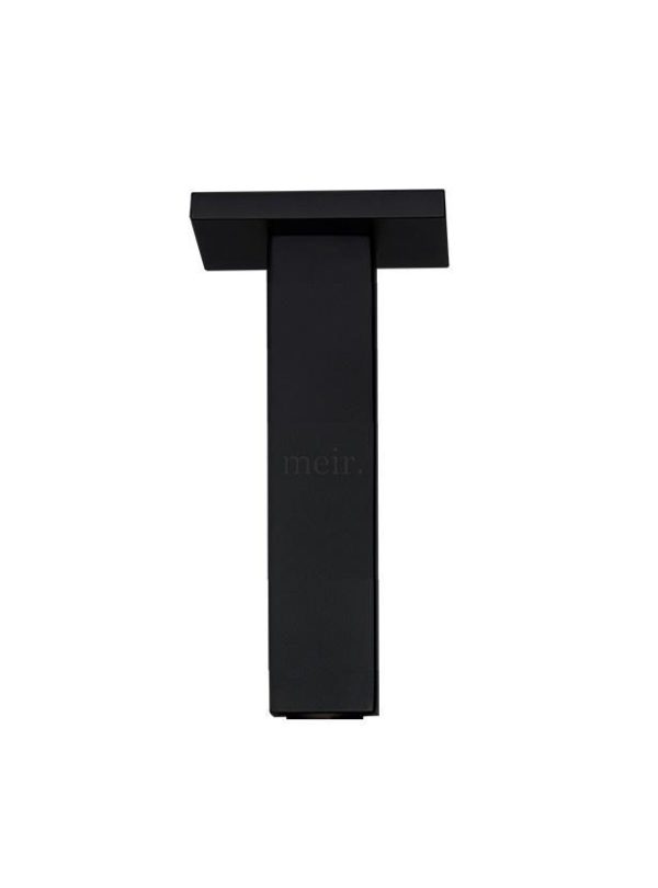 Meir Square Ceiling Shower Arm 200mm - Matte Black