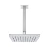 Meir Square Ceiling Shower 200mm rose, 200mm arm - Polished Chrome