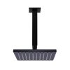 Meir Square Ceiling Shower 200mm rose, 200mm arm - Matte Black