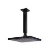 Meir Square Ceiling Shower 200mm rose, 200mm arm - Matte Black