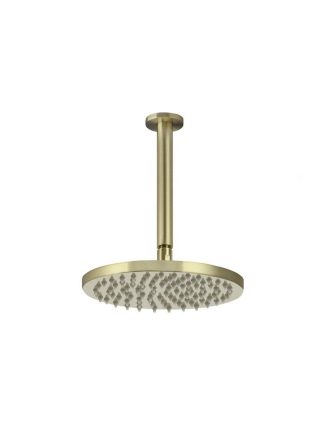 Meir Round Ceiling Shower 200mm rose, 150mm arm - Tiger Bronze