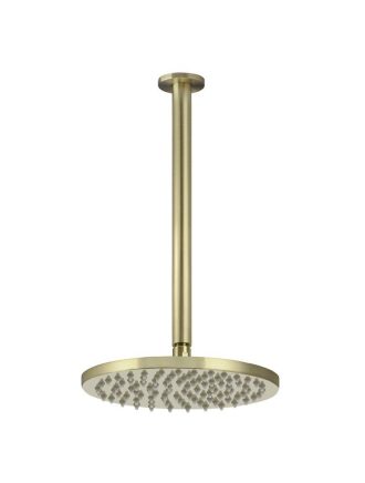 Meir Round Ceiling Shower 200mm rose, 300mm arm - Tiger Bronze