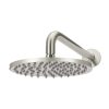 Meir Round Wall Shower 200mm rose, 300mm curved arm - PVD Brushed Nickel