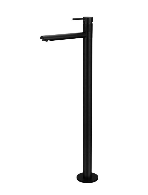 Meir Round Freestanding Bath Mixer - Matte Black