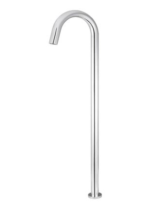 Meir Round Freestanding Bath Spout - Polished Chrome