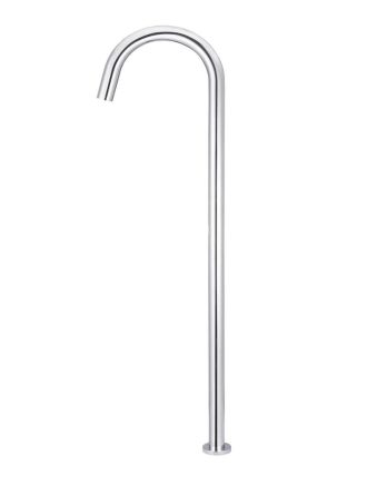Meir Round Freestanding Bath Spout - Polished Chrome