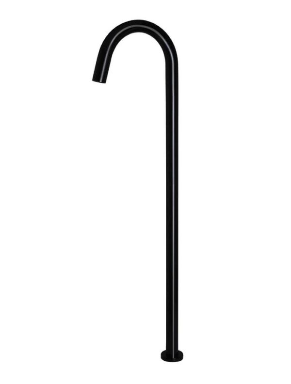 Meir Round Freestanding Bath Spout - Matte Black