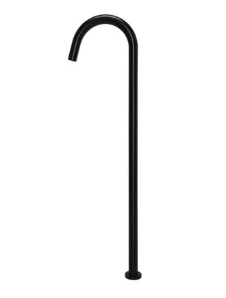 Meir Round Freestanding Bath Spout - Matte Black