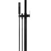 Meir Square Freestanding Bath Spout and Hand Shower - Matte Black