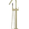 Meir Round Freestanding Bath Spout and Hand Shower - Tiger Bronze