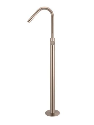 Meir Round Freestanding Bath Spout and Hand Shower - Champagne