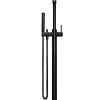 Meir Round Freestanding Bath Spout and Hand Shower - Matte Black