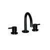 Meir Round Three Piece Basin Tap - Matte Black