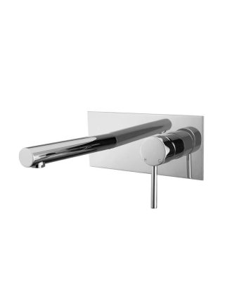Meir Round Wall Combination Mixer and Spout - Polished Chrome