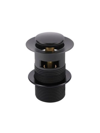 Meir Basin Pop Up Waste 32mm - Overflow / Slotted - Matte Black