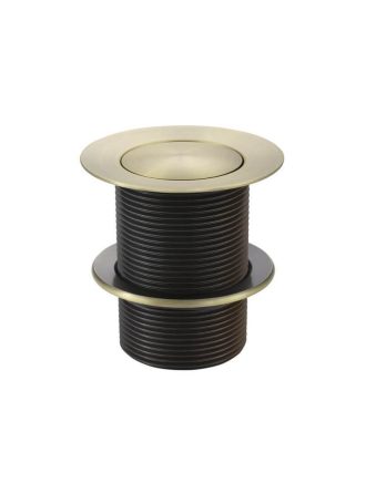 Meir Bath Pop Up Waste 40mm - No Overflow / Unslotted - Tiger Bronze